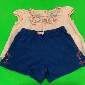 Girls Lucky Brand 12 Month Matching Set